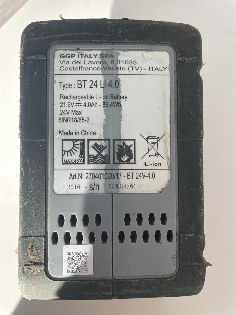 Li 4.0 Accu 24V 4Ah incl lader, Ophalen of Verzenden, Gebruikt