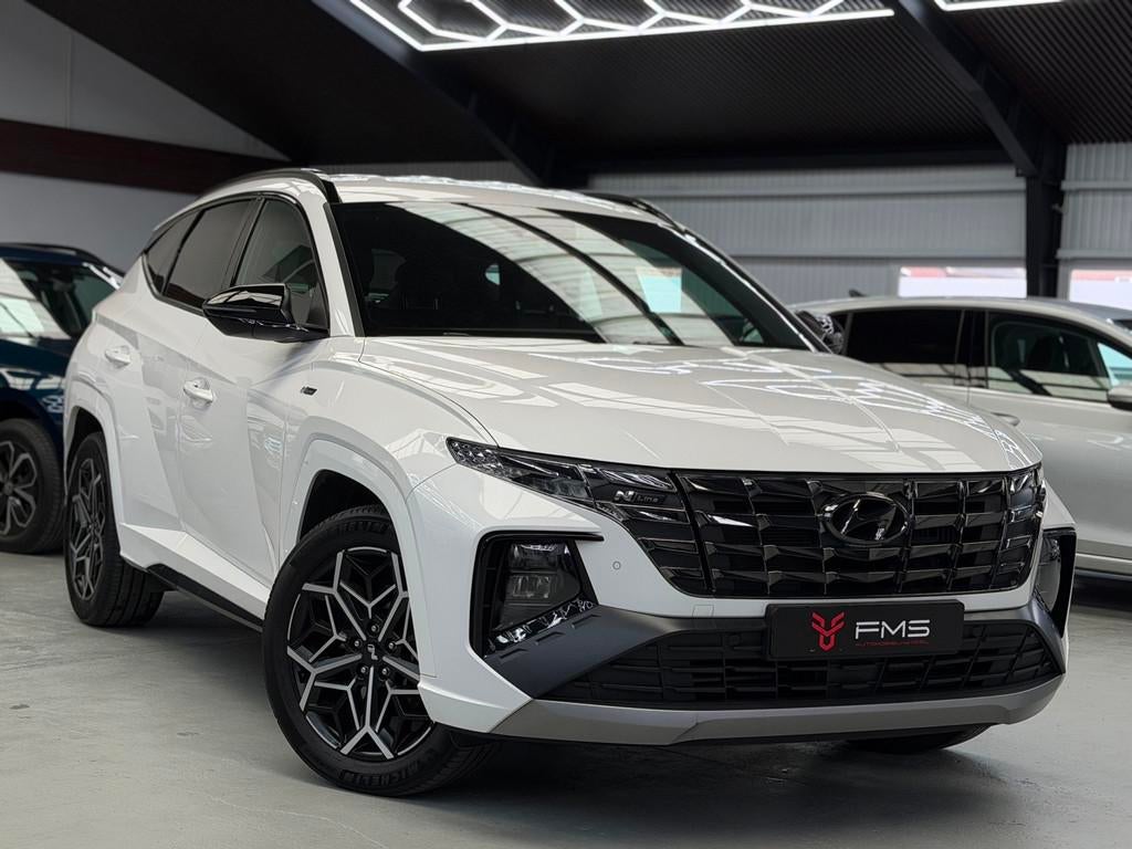 Hyundai Tucson 1.6 T-GDI HEV N Line Camera CarPlay 230pk, Gebruikt, Zwart, 4 cilinders, Met garantie (alle)