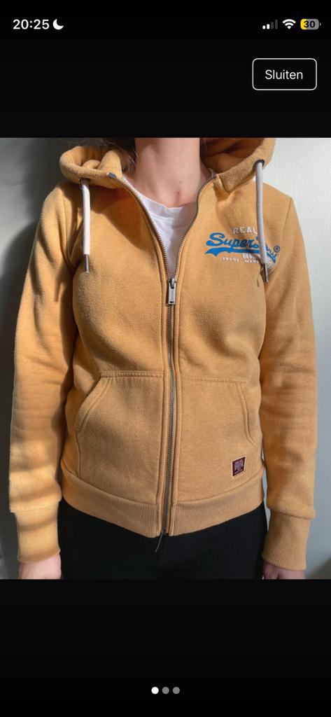 Superdry vest geel, Ophalen of Verzenden, Zo goed als nieuw, Maat 38/40 (M), Geel