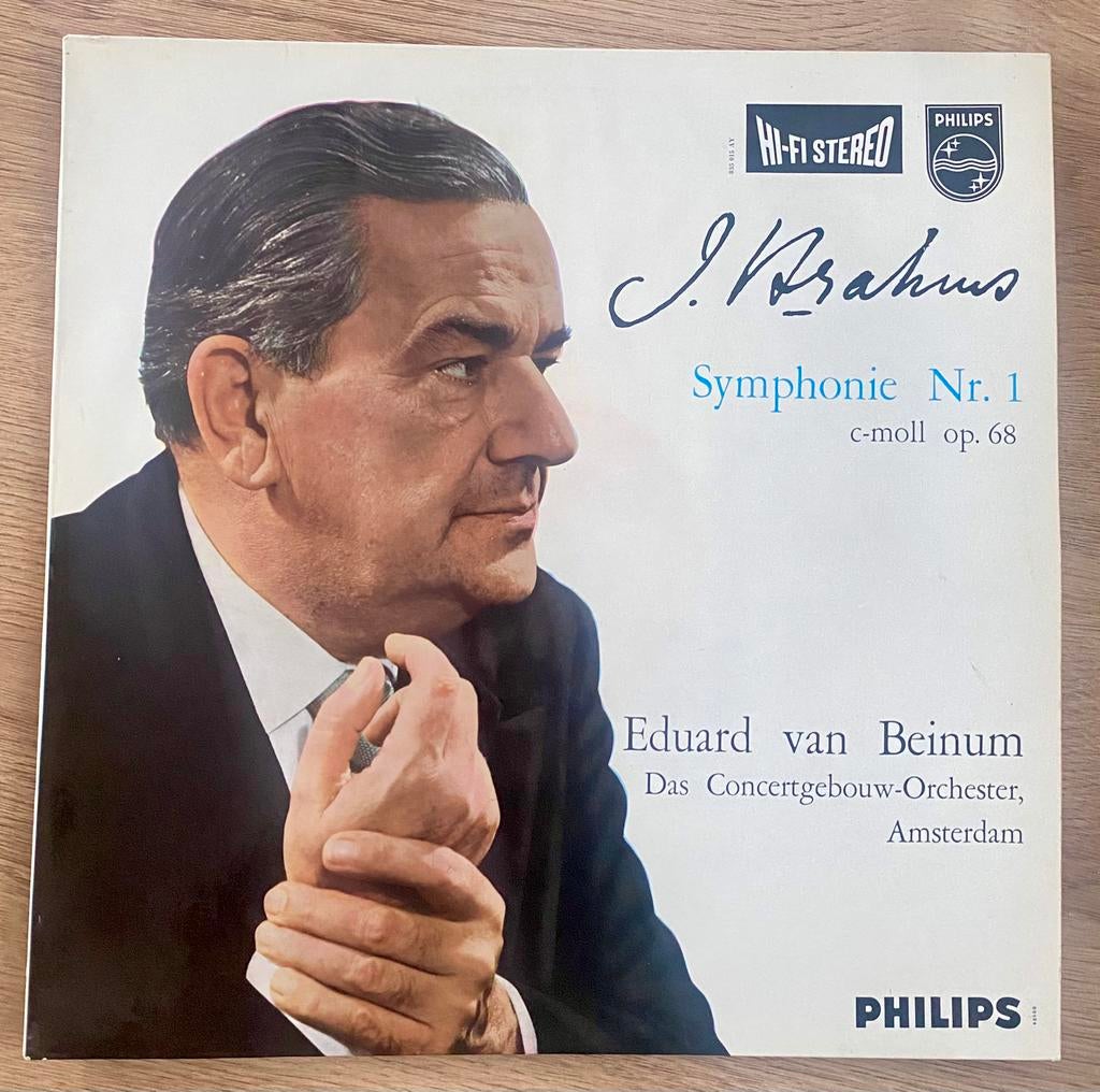 lp: Brahms - Symphony no.1 in C Minor (1959), Ophalen of Verzenden, Gebruikt