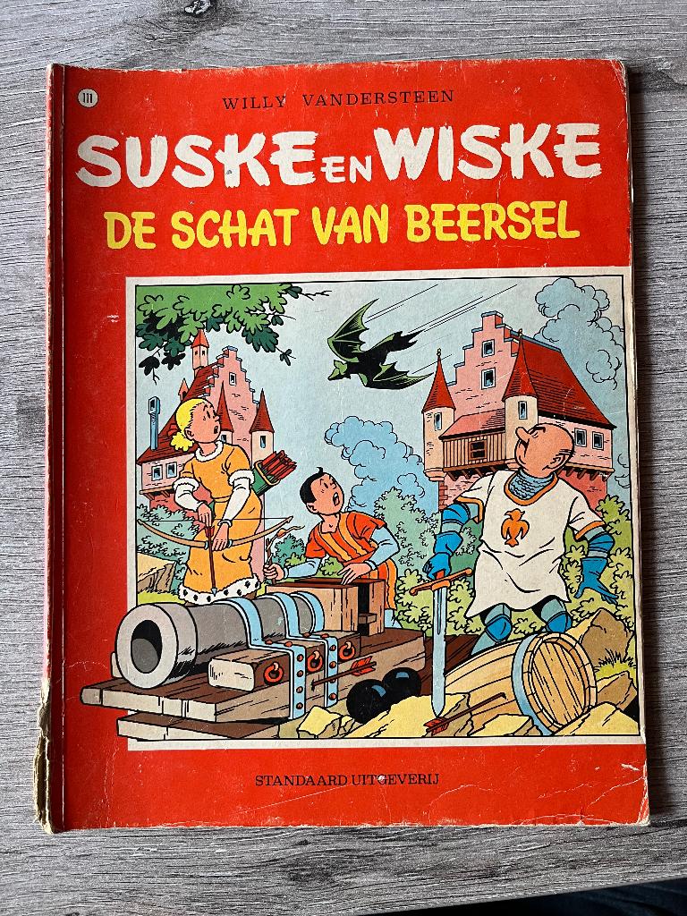 Suske en Wiske 111 De schat van Beersel, Boeken, Stripboeken, Eén stripboek, Ophalen of Verzenden, Gelezen, Willy Vandersteen