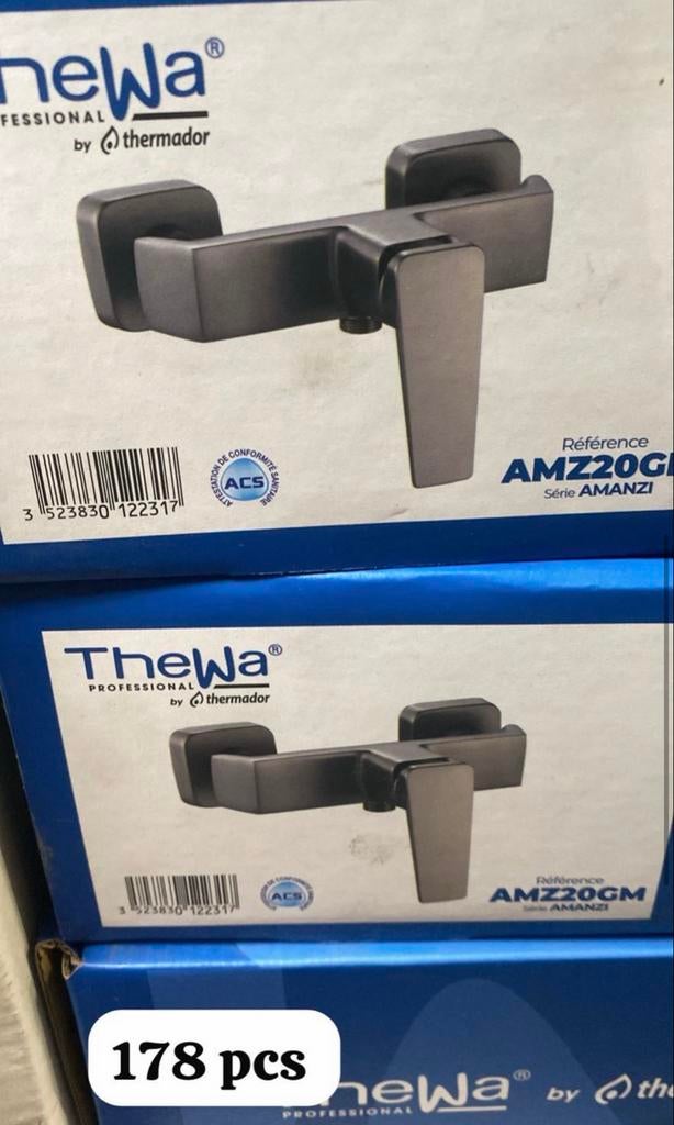 178x Nieuwe TheWa Douche Mengkraan - Partij AMZ20GM, Doe-het-zelf en Verbouw, Sanitair, Ophalen of Verzenden, Nieuw, Douche