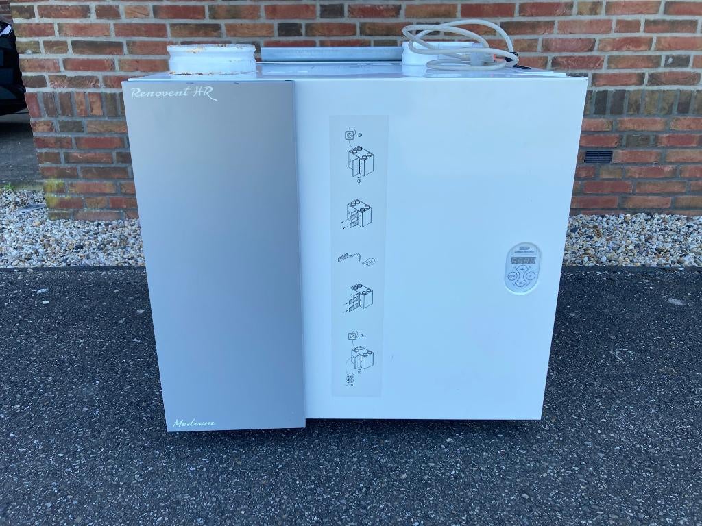 Gereviseerde WTW-unit Brink Renovent HR 2/2 LB Medium, Doe-het-zelf en Verbouw, Ventilatie en Afzuiging, Ophalen, Zo goed als nieuw