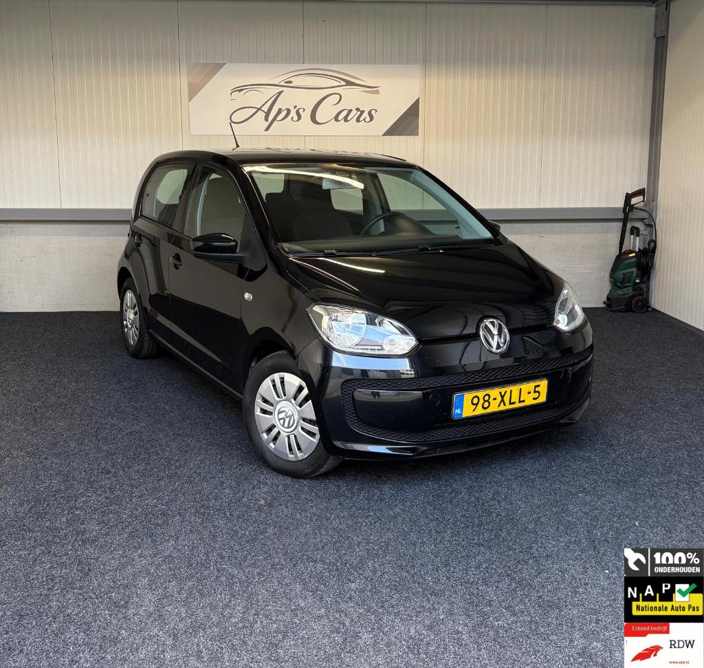 Volkswagen up! 1.0 Bluemotion 2012 Zwart, Voorwielaandrijving, Up!, 840 kg, 4 stoelen