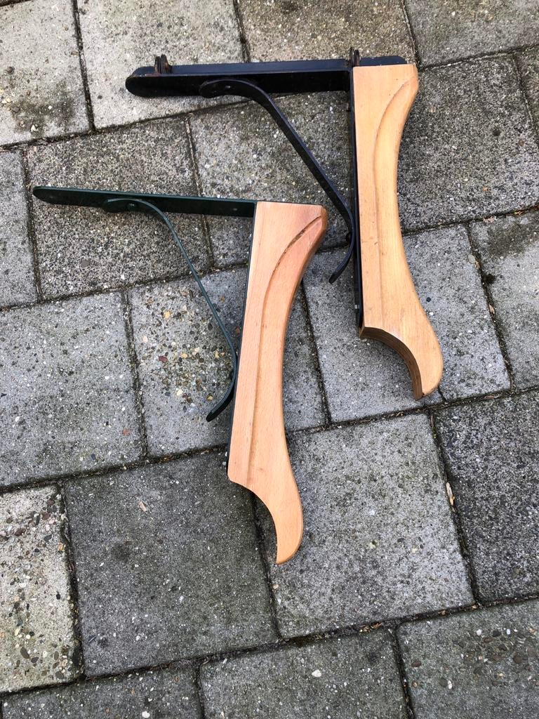 Twee houten en metalen zadeldragers, Dieren en Toebehoren, Ophalen of Verzenden, Gebruikt, Overige soorten
