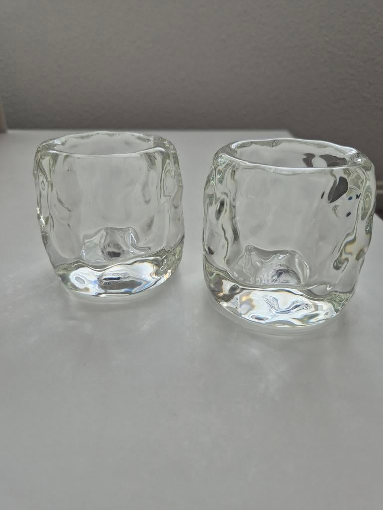 Ikea Stockholm theelichthouders glas, Ophalen of Verzenden