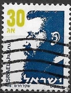 Israel 1986 mi.1022 THEODOR HERZL grondlegger Zionisme, Verzenden, Gestempeld, Midden-Oosten