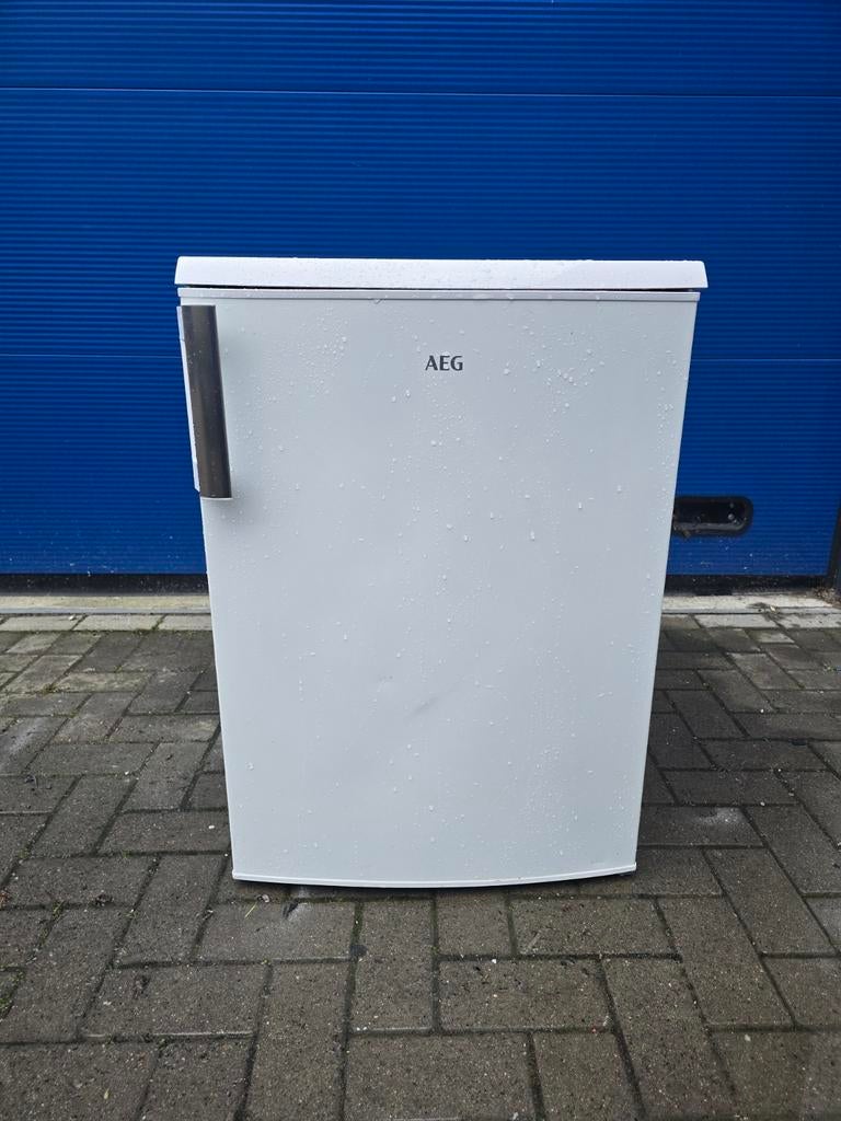 Koopje! Ruime AEG tafelmodel koelkast met vriesvak! 🚚✅️, 85 tot 120 cm, Aeg, Zonder vriesvak, 200 liter of meer