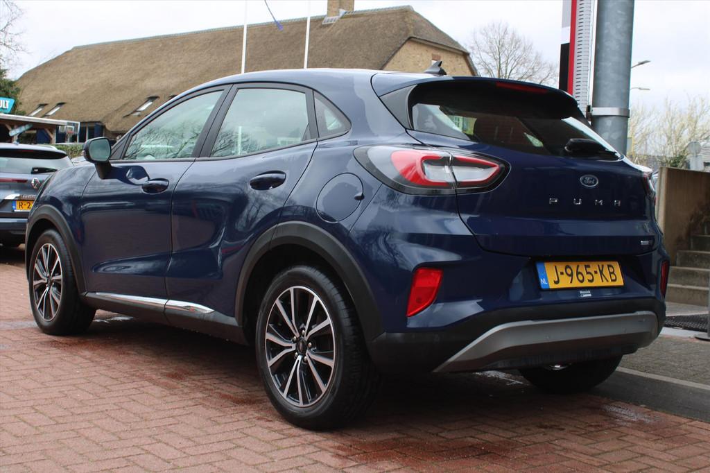FORD Puma 1.0i Ecoboost Hybrid *Titanium* | Carplay | Naviga, Stof, Blauw, Origineel Nederlands, Hybride Elektrisch/Benzine