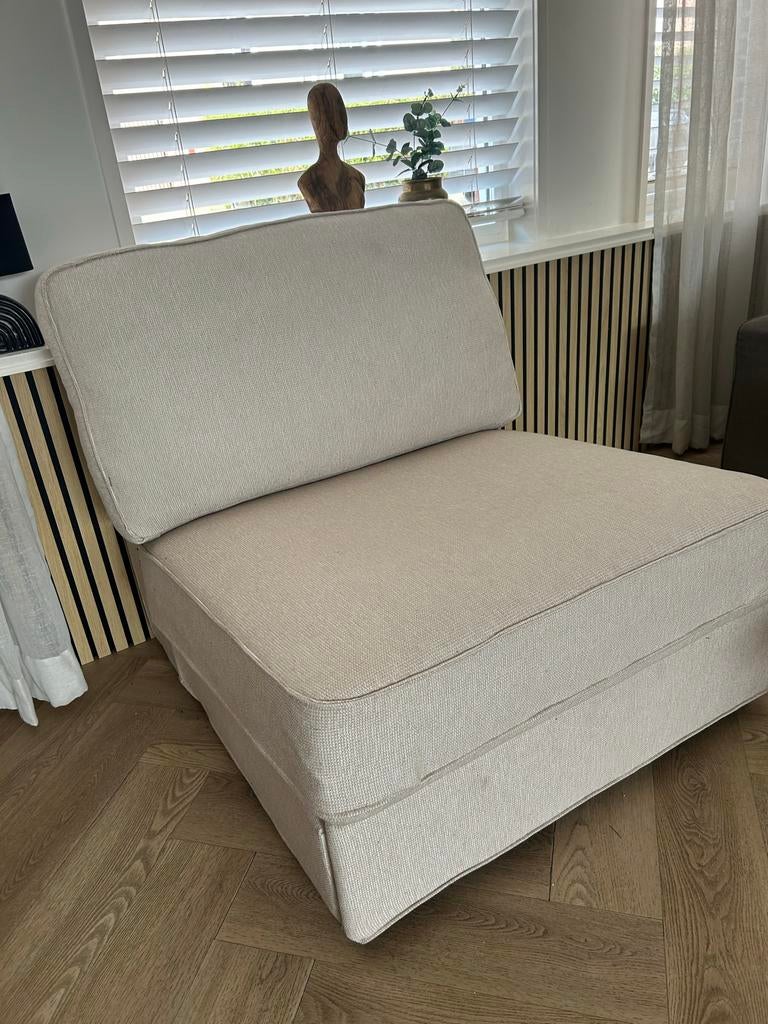IKEA KIVIK 1-zits zit/slaapstoel - Beige, Ophalen, 90 cm, Eenpersoons, Beige