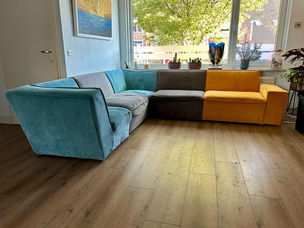 Hoekbank Zuiver James - Modulaire Elementenbank, Huis en Inrichting, Banken | Bankstellen, Gebruikt, Hoekbank, Vierpersoons of meer