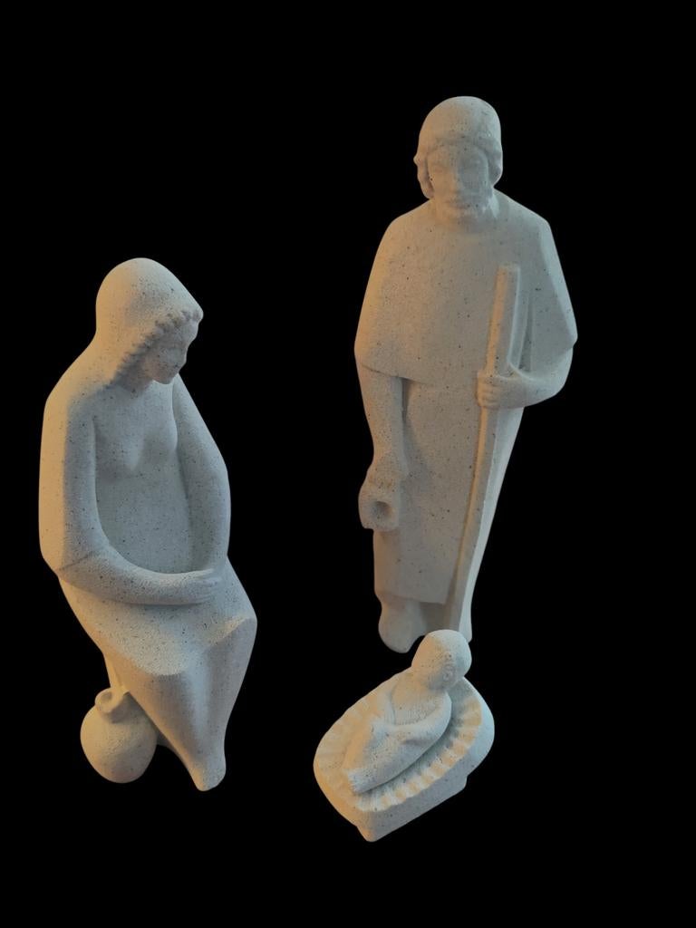 Stone Art beelden groep made in Belgium, Verzamelen, Beelden en Beeldjes, Ophalen of Verzenden