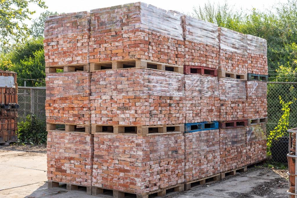 Antieke rode oude metsel bakstenen 21.5x5.5 350M2 uniek!, Doe-het-zelf en Verbouw, Metselstenen, Ophalen of Verzenden, Gebruikt