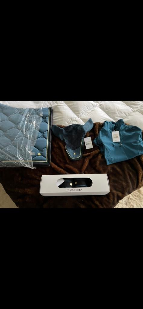 PS of Sweden set full kleur Teal nieuw, Dieren en Toebehoren, Paarden en Pony's | Dekens en Dekjes, Nieuw, Ophalen of Verzenden