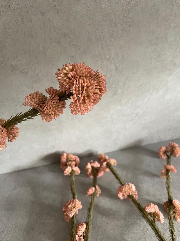 kunsttak met roze bloem, Ophalen of Verzenden, Zo goed als nieuw