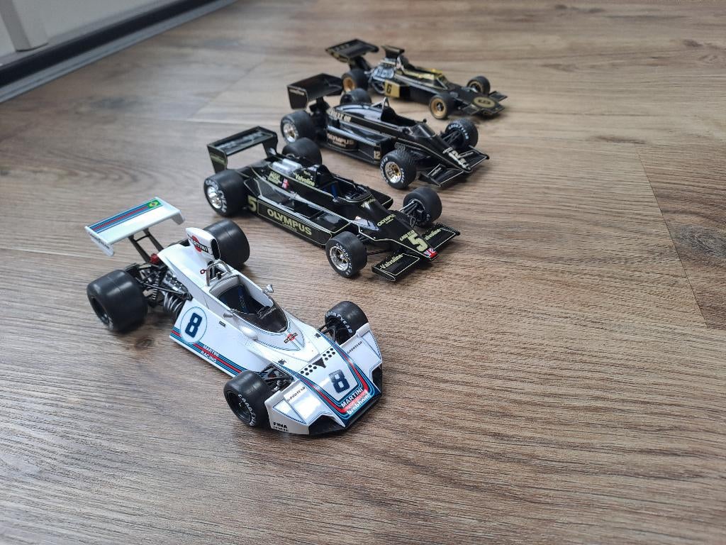 modelauto formule 1 antiek 1:24 lotus brabham, Ophalen of Verzenden, Zo goed als nieuw, Auto, Overige merken