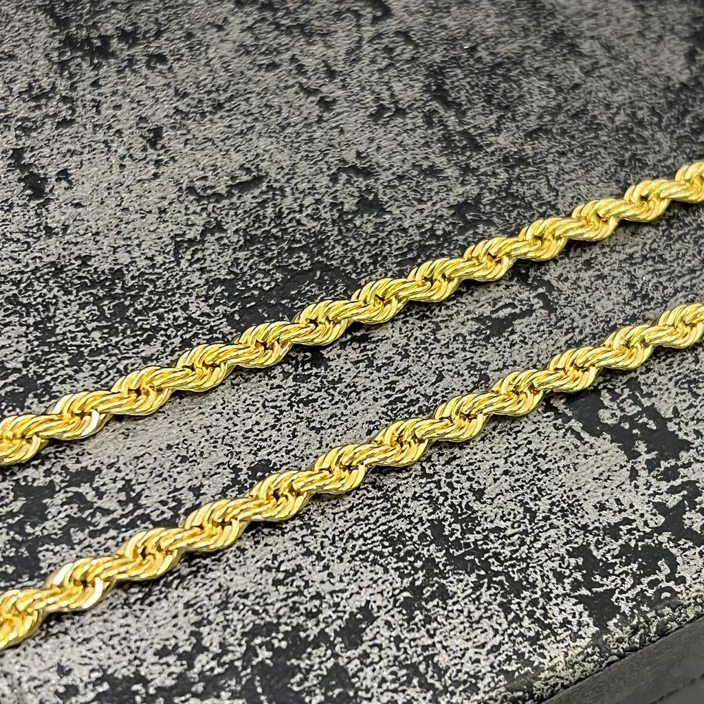 14 karaat gouden ketting rope schakel chain nieuw, Sieraden, Tassen en Uiterlijk, Kettingen, Ophalen of Verzenden, Nieuw, Goud