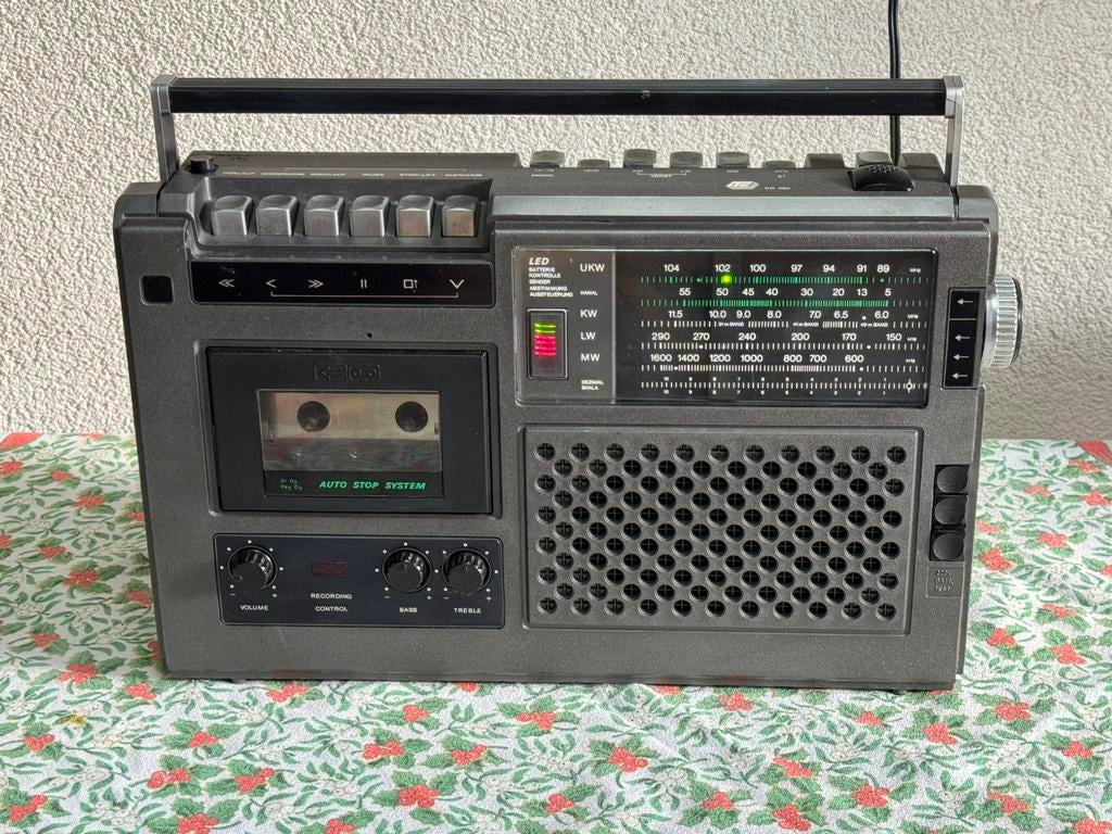 Itc radio cass rec pr incl vzk, Ophalen of Verzenden, Radio