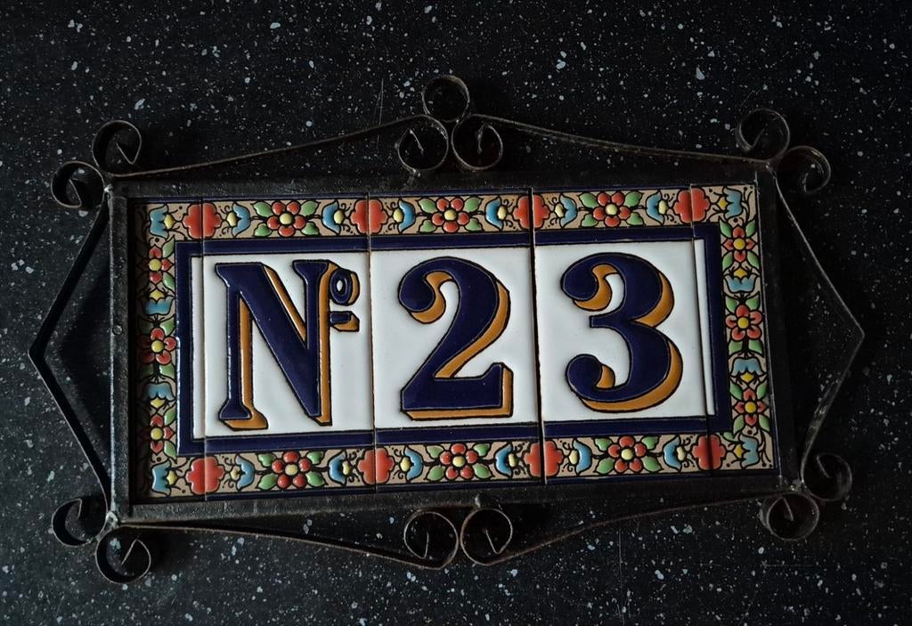 Spaanse huisnummerbordje, Ophalen of Verzenden