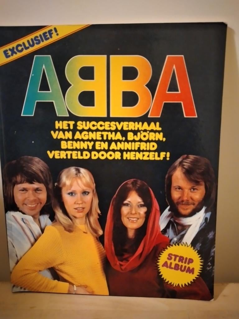 ABBA Stripalbum - Het Succesverhaal!, Eén stripboek, Ophalen of Verzenden, Zo goed als nieuw, N/A