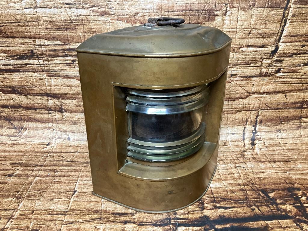 Antieke scheepslamp., Ophalen of Verzenden, Koper