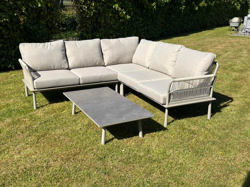 Loungeset zithoek loungebank hoekbank showmodel TRINO, Ophalen of Verzenden, Nieuw, Stoel