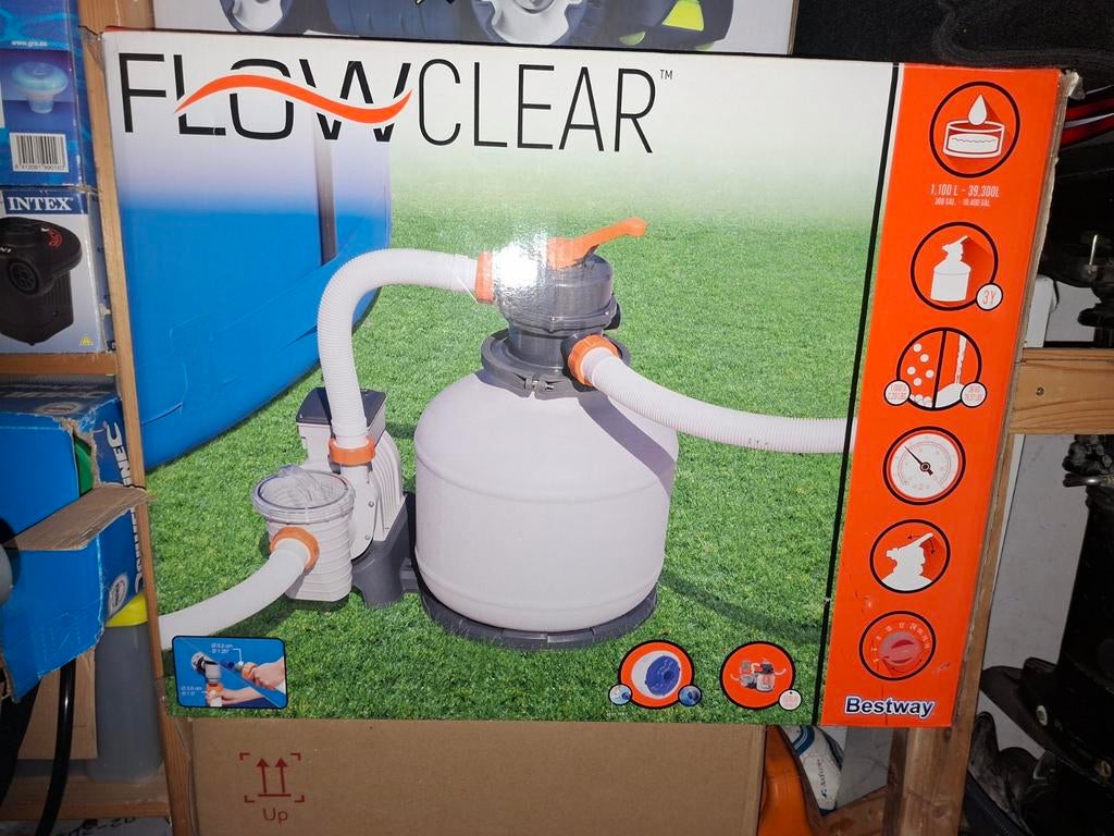 Complete mooie zwembadset., Tuin en Terras, Zwembaden, Gebruikt, Opzetzwembad, 80 tot 120 cm, 200 tot 400 cm, 300 cm of meer, Rond