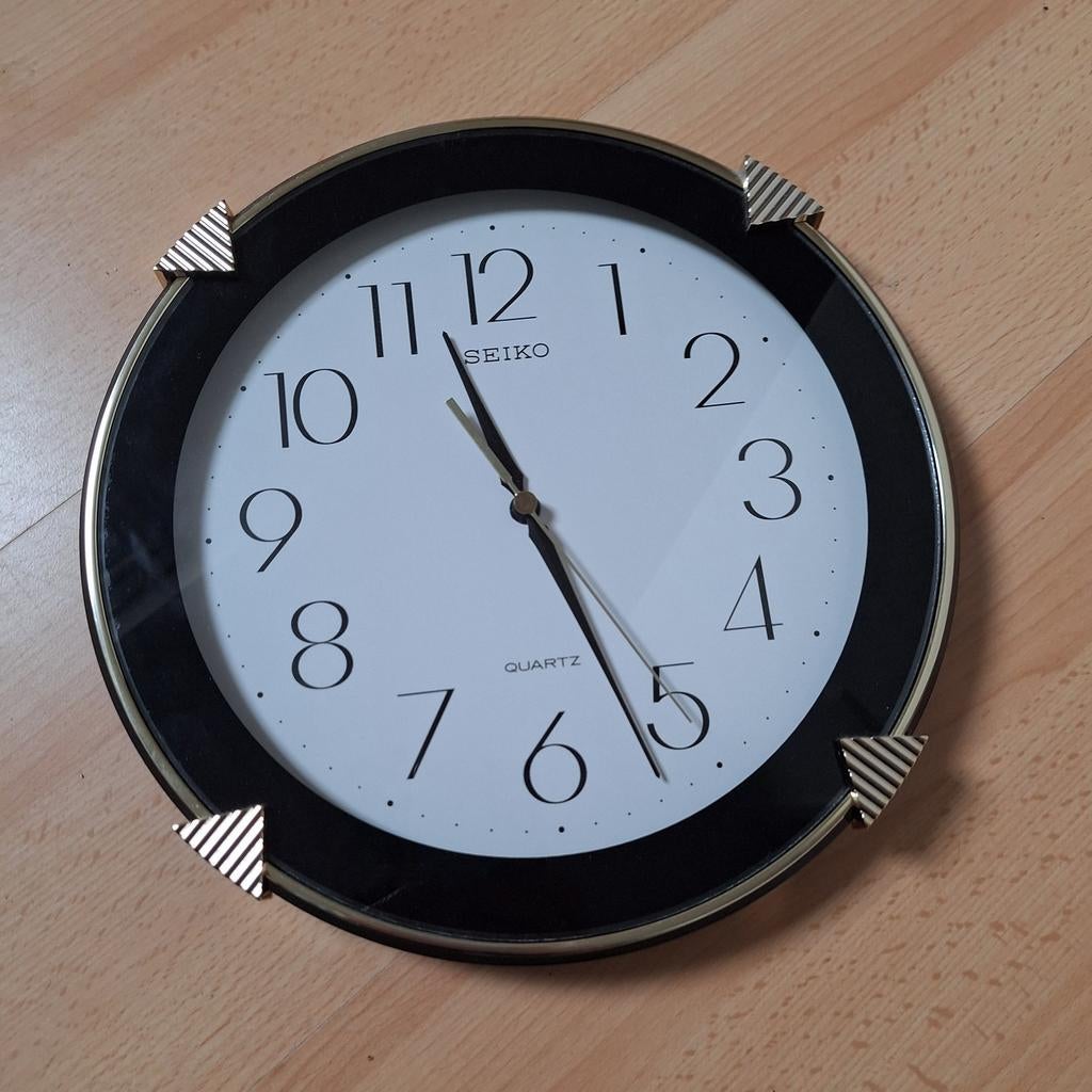 Vintage Seiko Quartz Wandklok, Ophalen of Verzenden, Gebruikt, Wandklok