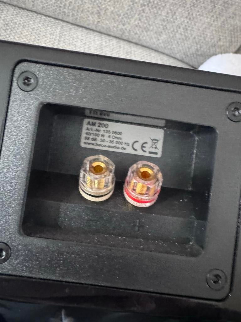 4x Heco am-200 speaker surround geluid bioscoop, Nieuw, 60 tot 120 watt, Front, Rear of Stereo speakers, Ophalen