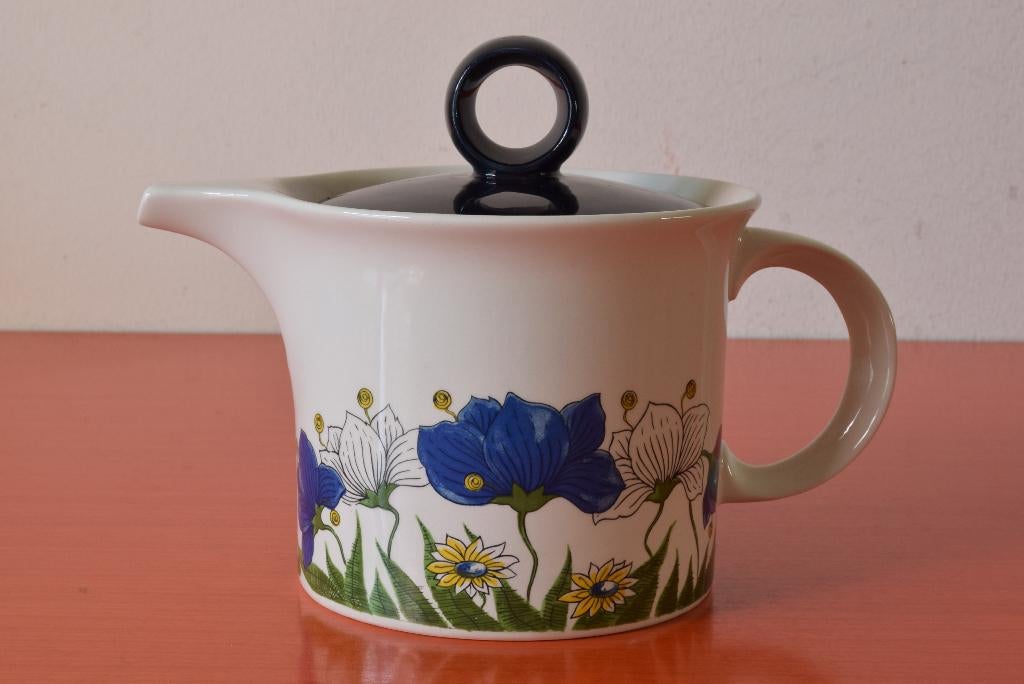 Retro vintage porseleinen jaren 70 Pontesa design theepot, Overige typen, Nieuw, Ophalen of Verzenden, Overige stijlen