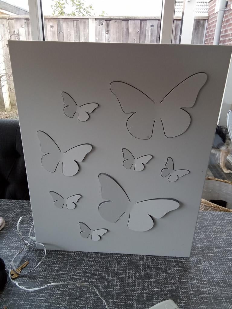 Mooie vlinder lamp, Ophalen of Verzenden, Zo goed als nieuw, Minder dan 50 cm