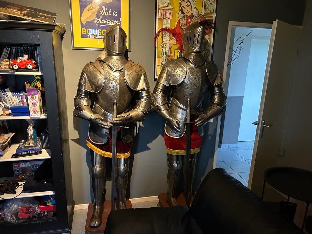 Prachtige ridder harnassen - levensgroot en gegraveerd, Ophalen of Verzenden