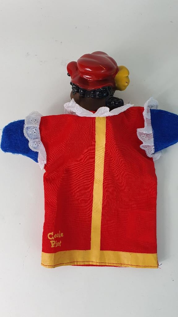 Zwarte Piet, Coole Piet handpop, pvc hoofd, 21 cm. 8B12, Tweedehands verkoop, Tweedehands verkoop, Gebruikt, Overige typen