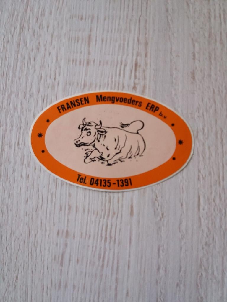 sticker FRANSEN Mengvoeders ERP b.v., Ophalen of Verzenden, Zo goed als nieuw, Bedrijf of Vereniging