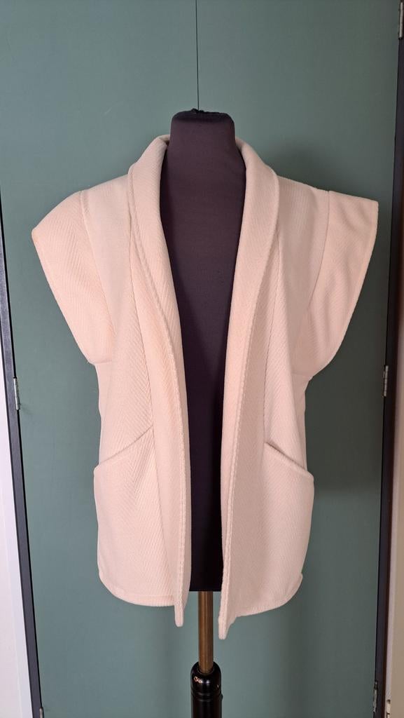 Crèmekleurig Costes Gilet - Maat S/M, Kleding | Dames, Maat 38/40 (M), Overige kleuren, Ophalen of Verzenden, Zo goed als nieuw