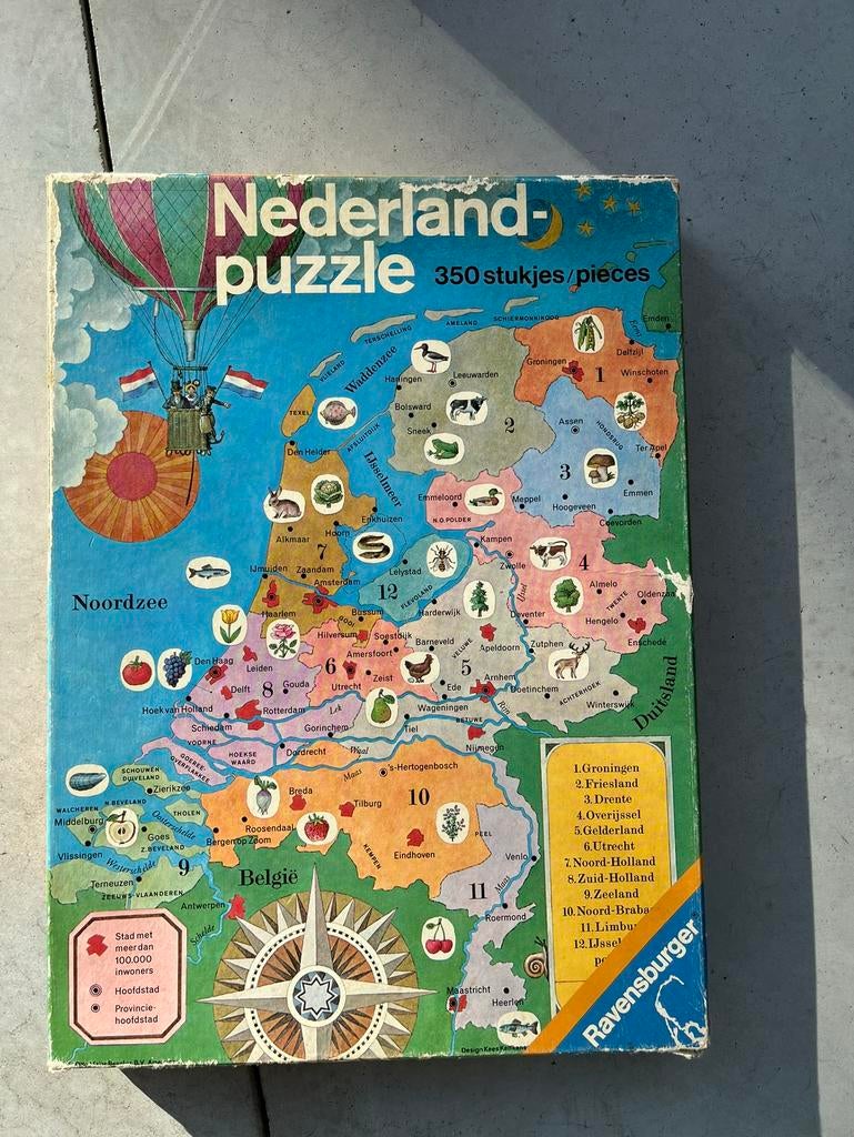 Nederland puzzel Ravensburger, Ophalen, Minder dan 500 stukjes, Gebruikt, Legpuzzel