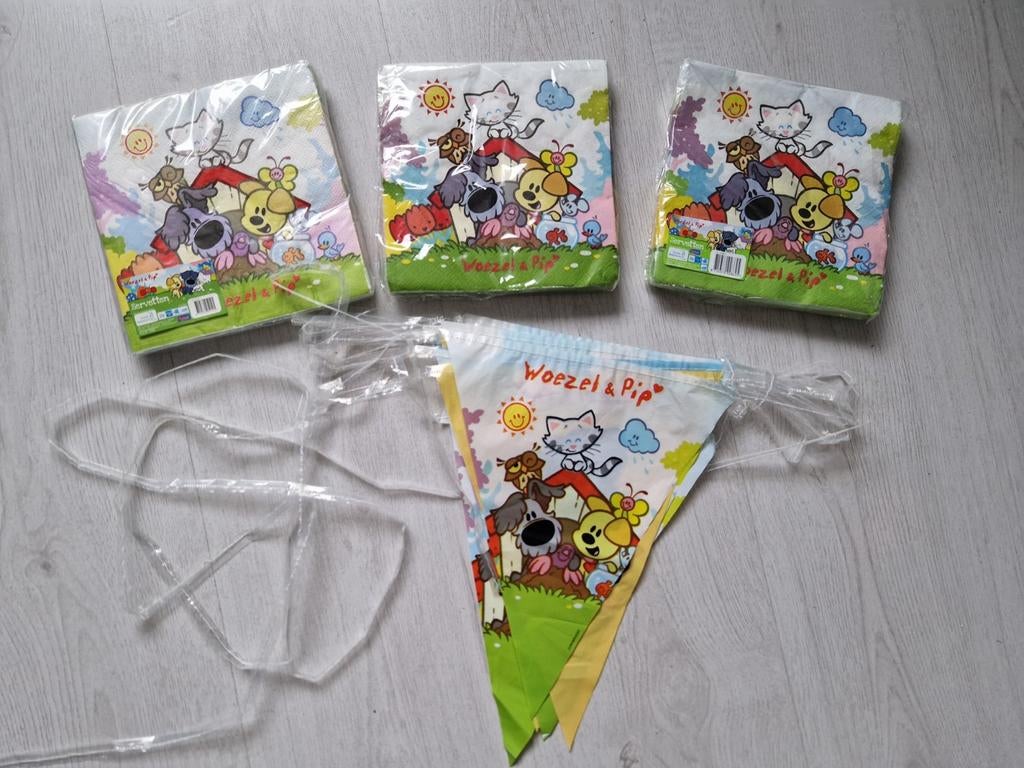 Woezel Pip feestsetje, Ophalen of Verzenden, Nieuw, Versiering, Verjaardag