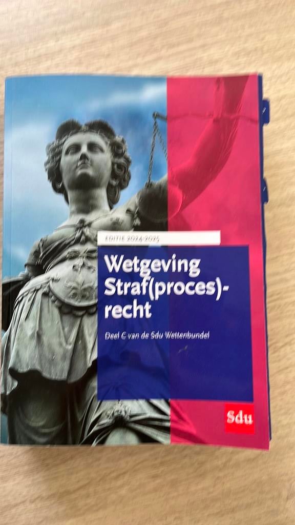 Sdu wettenbundel Wetgeving Straf (proves) recht, Boeken, Ophalen, Gelezen