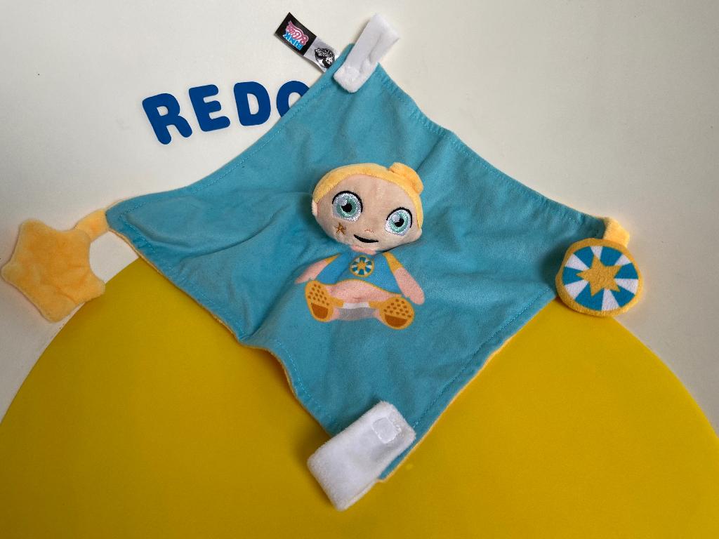 4410 Bink & bibi doekje blauw geel, Kinderen en Baby's, Speelgoed | Knuffels en Pluche, Ophalen of Verzenden, Zo goed als nieuw