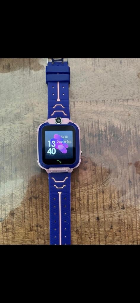 Kinderhorloge met GPS - Veilig en verbonden!, Ophalen of Verzenden, Gebruikt, Blauw, Jongen of Meisje