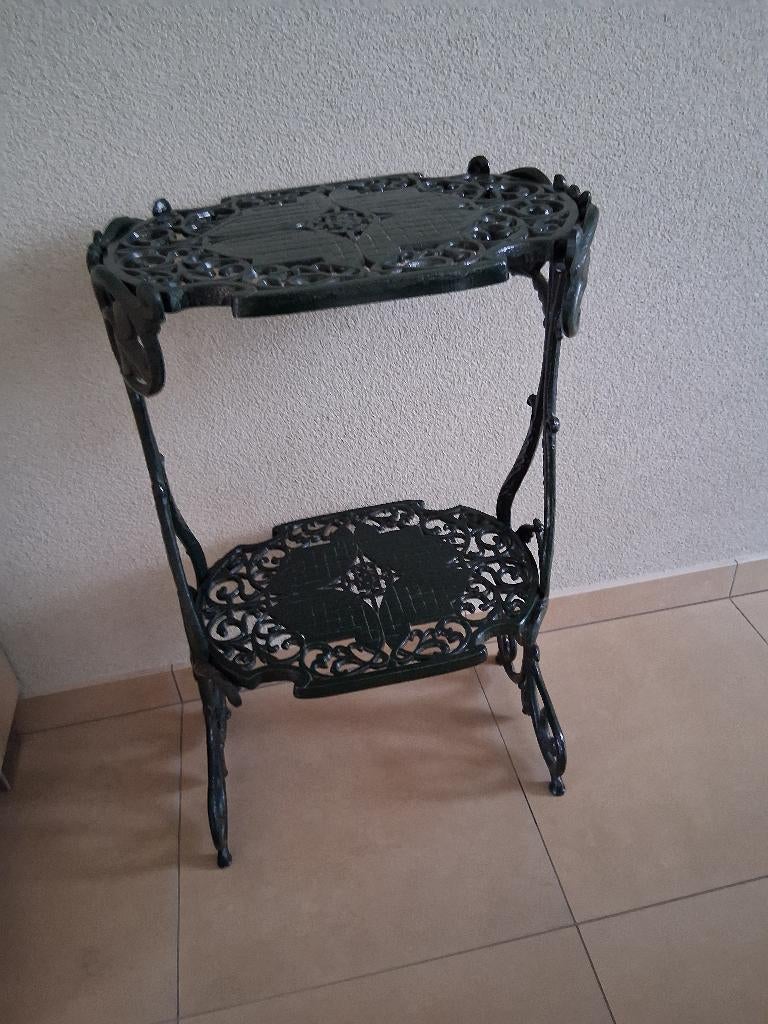 bijzettafel, Minder dan 55 cm, Gebruikt, Metaal of Aluminium, Ophalen of Verzenden