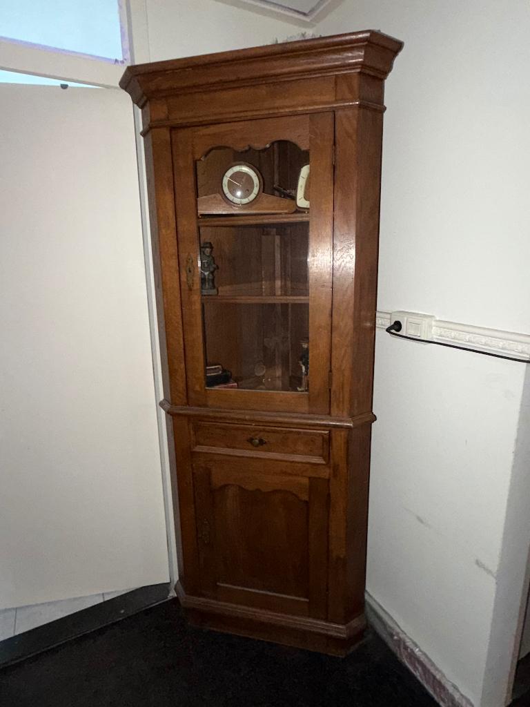 Hoekkast, Huis en Inrichting, Kasten | Vitrinekasten, Ophalen, Gebruikt, Met deur(en), 50 tot 100 cm