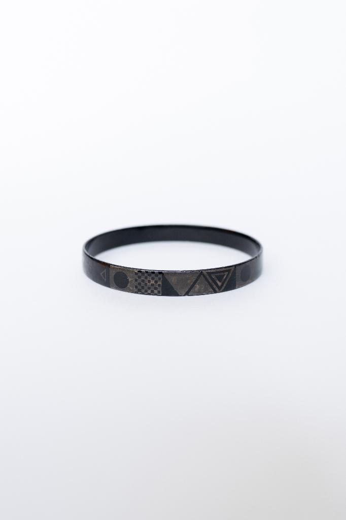 Vintage Michaela Frey Armband Jaren 80, Ophalen of Verzenden, Gebruikt, Zwart, Overige materialen