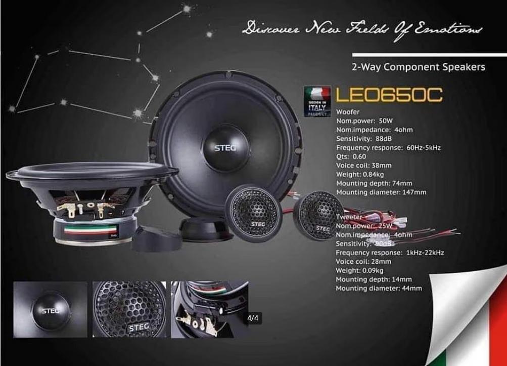 STEG LEO-650C 165mm / 6.5'' ( composet ) speakers, Hifi-Focus, Aalsmeerderweg 173 1432 CL, Aalsmeer, Nieuw, Ophalen of Verzenden
