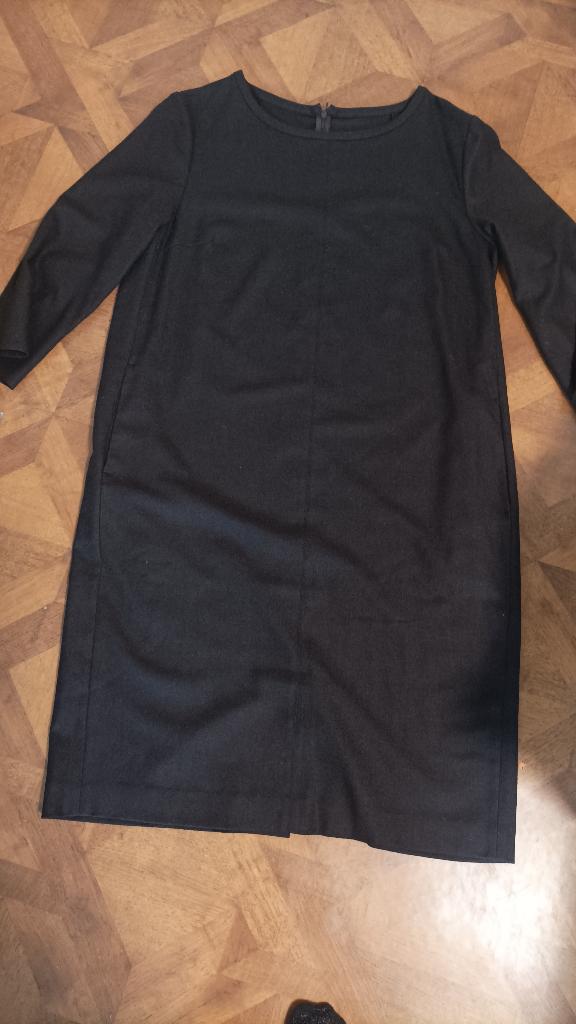 Zenggi jurk met wol maat 44/XXL donkerbruin, Zenggi, Bruin, Maat 42/44 (L), Ophalen of Verzenden