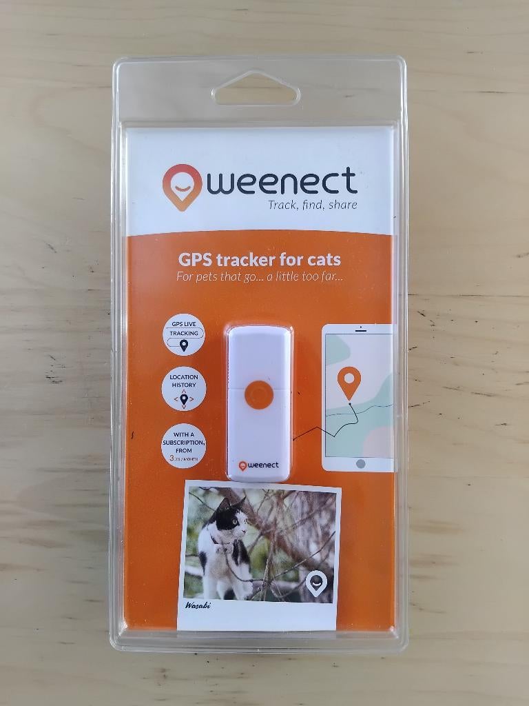Nieuw GPS-tracker Weenect voor katten, Ophalen of Verzenden, Nieuw