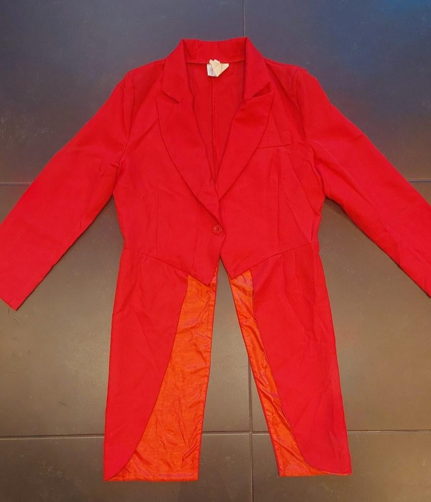 Slipjas Carnaval, Optocht, Loopgroep, Themafeest, Rood, Carnaval, Ophalen of Verzenden, Kleding, Funny Fashion