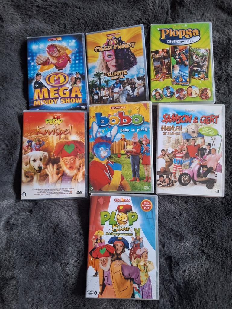 Studio 100 DVD Pakket - Mega Mindy, Plop, Samson & Gert e.a., Ophalen of Verzenden, Zo goed als nieuw, 6 tot 9 jaar