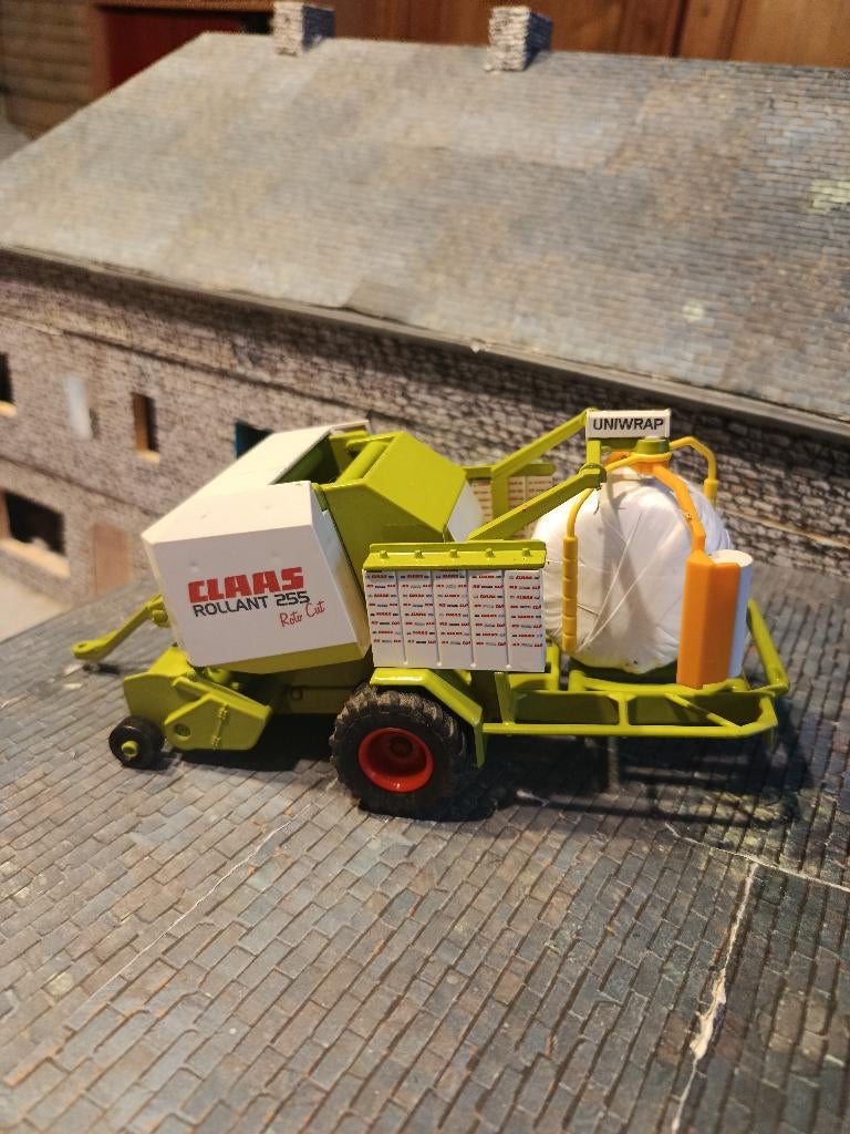 Claas Rollant 255 Roto Cut Siku pers + bal, Ophalen of Verzenden, Gebruikt, Tractor of Landbouw, SIKU