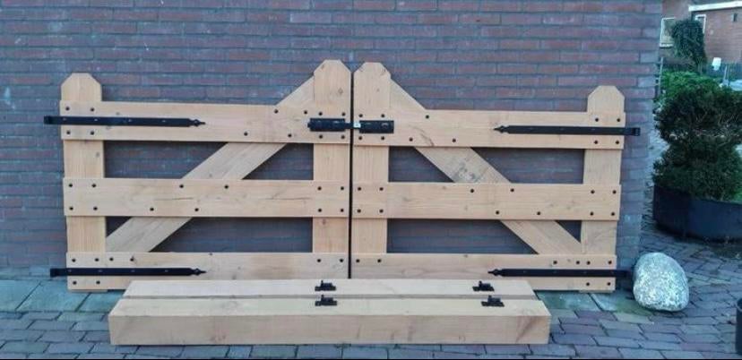 Douglas landhekken op maat, Tuin en Terras, Tuinhekken en Hekwerk, Zo goed als nieuw, IJzer, Ophalen